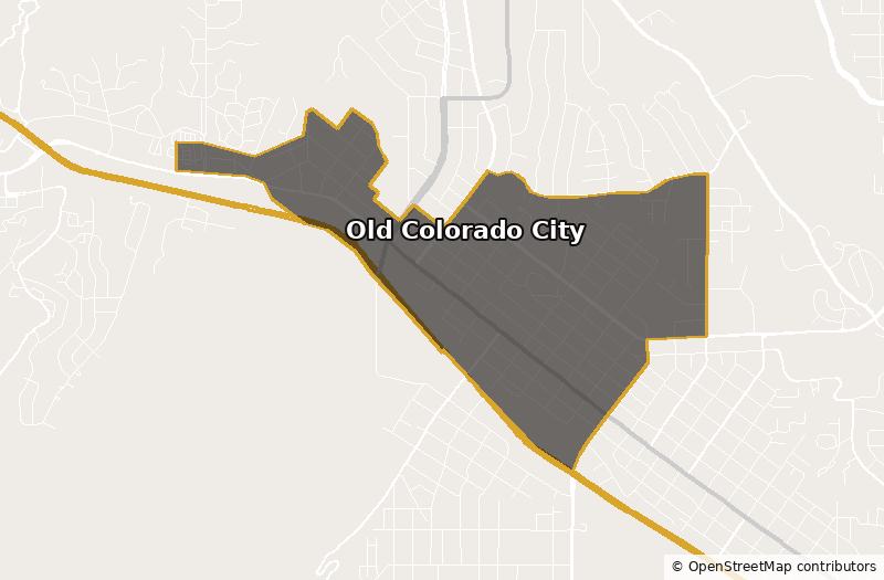 Outline map of Old Colorado City